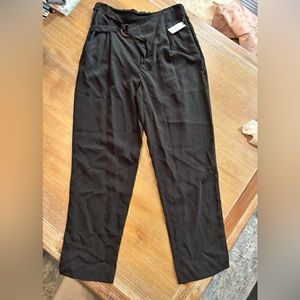 Anthropologie Black/Charcoal trousers NWT SMALL
